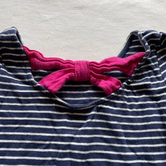 Crazy 8 Navy Blue Striped Shirt size 5/6 - Picture 6 of 6